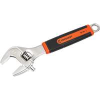 Adjustable Wrench, 10" L, 2-7/10"/38 mm Max Width, Chrome/Polished WestPier