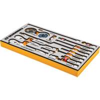 Jeu d'outils pour maître m&eacute;canicien MEGAMOD dans des plateaux en mousse modulaire de premi&egrave;re qualit&eacute; avec rangement d'outils, 1268 morcea WestPier