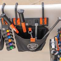 Bucket Work CentreS-Hook Hardware Pouch Module, Nylon, 1 Pockets, Black/Orange WestPier