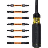 15-in-1 Ratcheting Impact-Rated Multi-Bit Torsion Zone Screwdriver, 9-1/2" L, Cushion Grip Handle WestPier