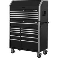 HDCC-4115 HD Series Toolbox Combo, 21-1/2" D x 44-1/5" W x 63-3/10" H, Black WestPier