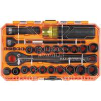 KNECT Essential Pass Through Impact Socket Set, 28 Pcs, Impact, 3/8" Drive Size WestPier
