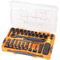 KNECT Complete Impact Pass Through & Flip Socket Set, 39 Pcs, Impact WestPier