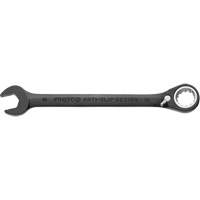 Metric Spline Combination Reversible Ratcheting Wrench, Black/Chrome Finish WestPier