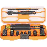 Flip-16 KNECT Ratcheting Impact Flip Socket Screwdriver Set, 13 Pcs WestPier