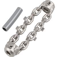 Chaîne de nettoyage de tuyaux de 2" pour c&acirc;ble de serpent &agrave; chaîne de 1/4" WestPier