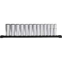 Jeu de douilles &agrave; puits profondes m&eacute;triques &agrave; 12 pans, 13 Mcx, Prise de 1/2", Profond WestPier
