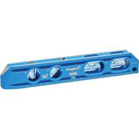 TRUE BLUE&reg; Die Cast Torpedo Level, 8" L, Aluminum, 4 Vials, Magnetic WestPier