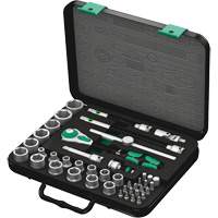 8100 SB 2 Zyklop Speed Ratchet Set, 43 Pcs, 3/8" Drive Size WestPier