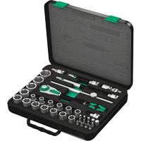 8100 SC 2 Zyklop Speed Ratchet Set, 37 Pcs, 3/8" Drive Size WestPier