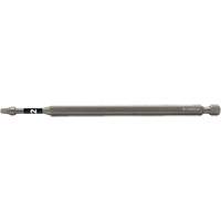 Impactech&reg; Power Bit, Square, #2 Tip, 1/4" Drive Size, 6" Length WestPier