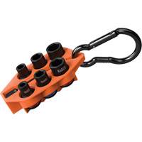 Grab-And-Go Impact Socket Set, SAE, 7 Pcs, Impact, 3/8" Drive Size WestPier