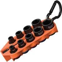 Grab-And-Go Impact Socket Set, SAE, 10 Pcs, Impact, 3/8" Drive Size WestPier