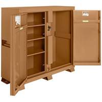 Model 111 Jobsite Cabinet with Padlock, Steel, 47.5 Cubic Feet, Tan WestPier