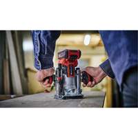Professional Cordless Compact Router with Fixed Base & Plunge Base (Tool Only) WestPier