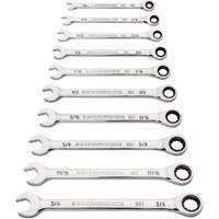 90-Tooth 12-Point Wrench Set, Ratcheting Combination, 10 Pieces, Imperial WestPier