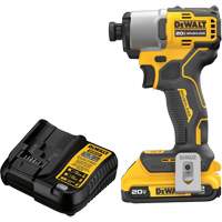 Ensemble de tournevis &agrave; chocs sans fil et sans balai, 1/4", 1700 lb-po Couple max., 20 V, Lithium-ion WestPier