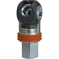 TOPQUIK SC Industrial Swing Quick Coupler, Nickel-Plated Steel, 3/8", Female NPT, 360 PSI WestPier