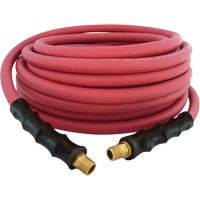 MAXPRO Rubber Hose, Air/Water, EPDM Rubber/Polyester, 3/8" dia. x 50', 300 psi, 1/4 NPT WestPier