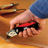 Folding Utility Knife, 2-3/8" Blade, Plastic/Cushion Handle WestPier