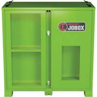 Armoire de rangement d'&eacute;PI sur place, Acier, Vert lime haute visibilit&eacute; WestPier