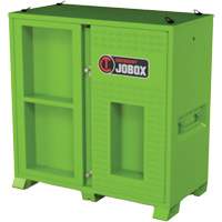 Armoire ventil&eacute;e pour le rangement d'&eacute;PI sur place, Acier, Vert lime haute visibilit&eacute; WestPier