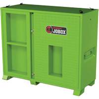 Armoire de rangement d'&eacute;PI sur place, Acier, Vert lime haute visibilit&eacute; WestPier