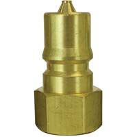Hydraulic Quick Coupler Plug, 1/8" Dia., Brass WestPier