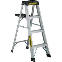 3400 Series Industrial Extra Heavy-Duty Step Ladder, 4', Aluminum, 300 lbs. Capacity, Type 1A WestPier