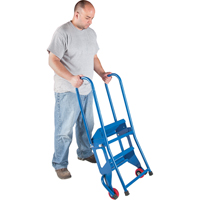 Portable Folding Ladder, 2 Steps, Perforated, 20" High VC436 | WestPier