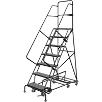 All Directional Rolling Ladder, 7 Steps, 24" Step Width, 70" Platform Height, Steel VC540 | WestPier