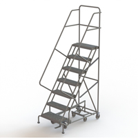 All Directional Rolling Ladder, 7 Steps, 24" Step Width, 70" Platform Height, Steel VC550 | WestPier
