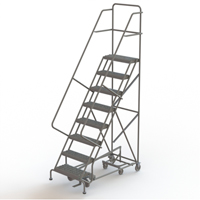 All Directional Rolling Ladder, 8 Steps, 24" Step Width, 80" Platform Height, Steel VC551 | WestPier