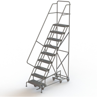 All Directional Rolling Ladder, 9 Steps, 24" Step Width, 90" Platform Height, Steel VC552 | WestPier
