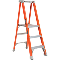 Industrial Heavy-Duty Pro Platform Stepladders (FXP1700 Series), 3', 300 lbs. Cap. WestPier