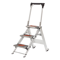 Safety Stepladder with Bar & Tray, 2.2', Aluminum, 300 lbs. Capacity, Type 1A WestPier