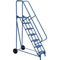 Roll-A-Fold Ladder, 7 Steps, Perforated, 70" High WestPier