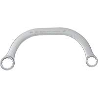 Box End Wrench, 12 Point, 5/8" x 3/4", 15° Offset, Plain Finish WestPier