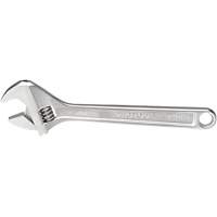 Adjustable Wrench, 12-1/8" L, 1-19/32" Max Width, Chrome WestPier
