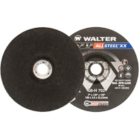 Allsteel™ XX Depressed Centre Grinding Wheels, 7" x 1/8", 7/8" arbor, Type 27 VV722 | WestPier