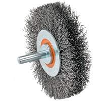 Mounted Crimped Wire Wheel, 4" Dia., 0.0118" Fill VV826 | WestPier