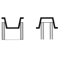 Bouchon en plastique, 1/2" dia. WestPier