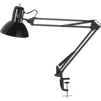 Swing Arm Clamp-On Desk Lamps, 100 W, Incandescent, C-Clamp, Black XA982 | WestPier