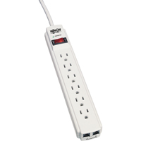 Protect-It Surge Suppressors, 6 Outlets, 720 J, 1800 W, 4' Cord XB262 | WestPier