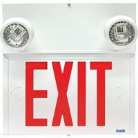 Stella Combination Signs - Exit, LED, Hardwired, 12-1/8" L x 12-1/2" W, English XB929 | WestPier