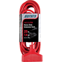 Cordon rallonge en vinyle, Ext&eacute;rieur, SJTW, AWG 14/3, 15 A, 3 prise(s), 25' WestPier