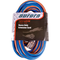 TPE-Rubber Extension Cord With Light Indicator, All-Weather, SJEOW, 12/3 AWG, 15 A, 50' WestPier
