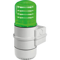 Streamline&reg; Modular Multifunctional LED Beacons, Continuous/Flashing/Rotating, Green WestPier