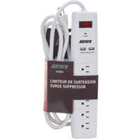 Limiteur de surtension avec chargeur USB, 6 Prises, 1200 J, 1875 W, Cordon 6' WestPier