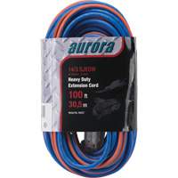 All-Weather TPE-Rubber Extension Cord with Light Indicator, SJEOW, 14/3 AWG, 13 A, 3 Outlet(s), 100' XH237 | WestPier